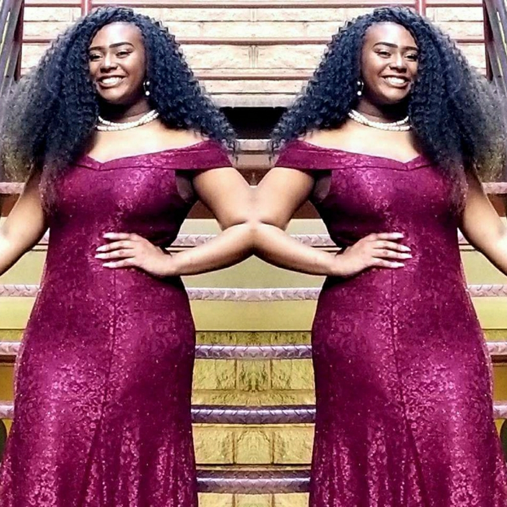 Floor length R & M Richard's Burgandy Gown